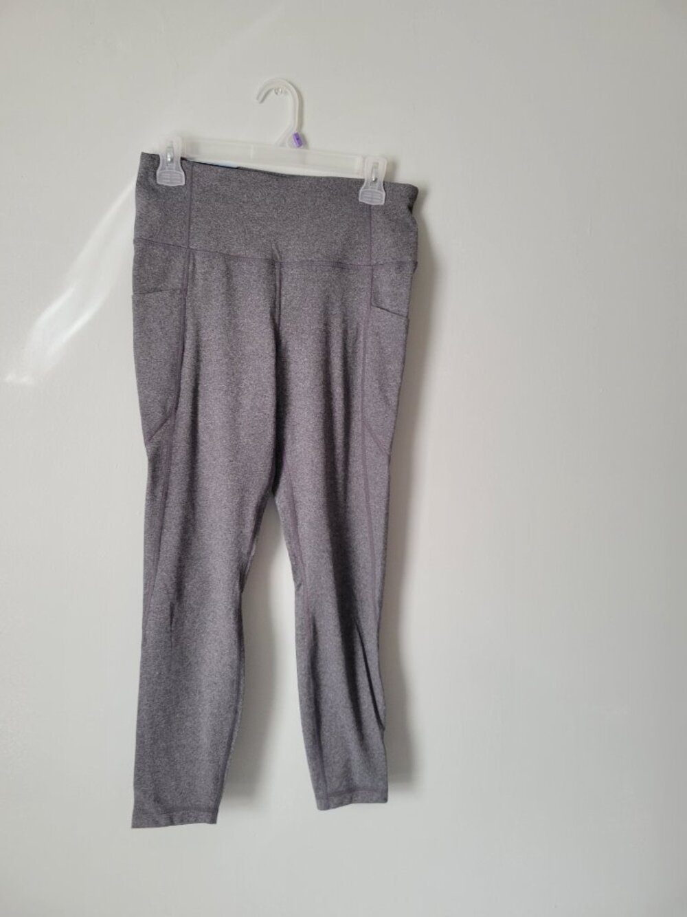 Member's Mark Grey Leggings Women's Large Everyday Stretch High-Rise Ankle NWT - Picture 2 of 4